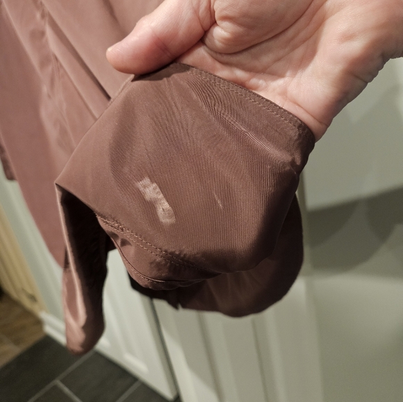 ATHLETA Petite Drip Drop Light Weight Water-Resistant Wind-Resistant Long Jacket - Picture 9 of 13